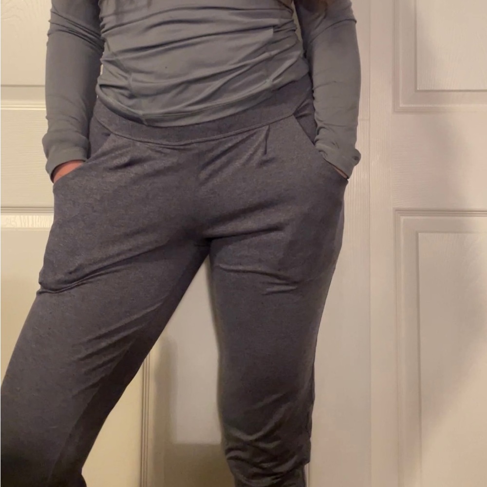Grey unsure of brand athletic material joggers